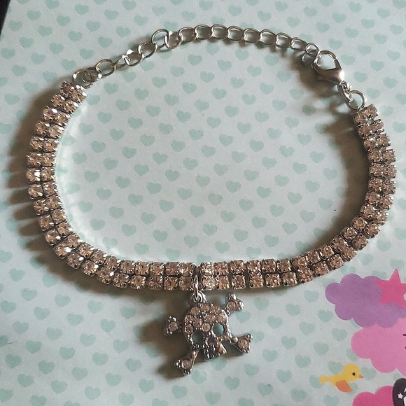 Jewelry Cyber Y2k Bling Skull Bracelet Poshmark